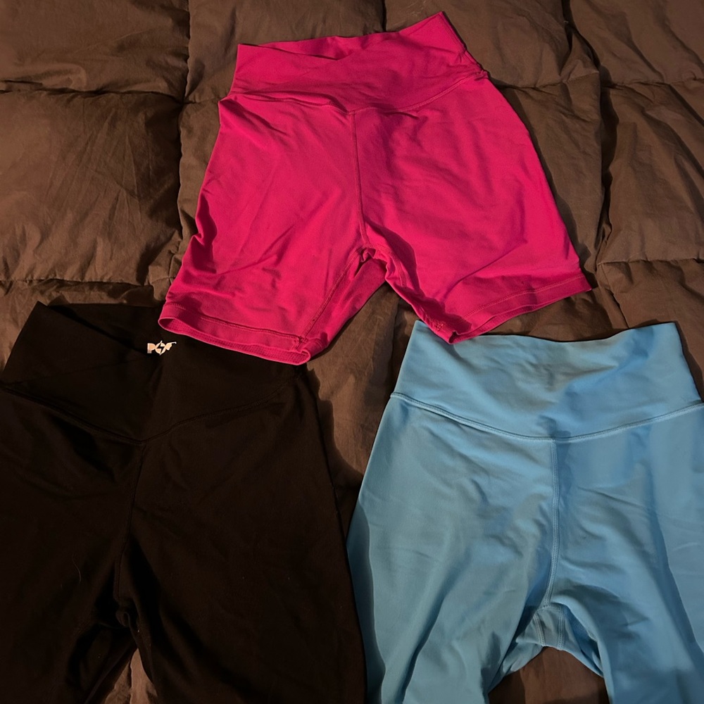POPFLEX Shorts Set - Pink, Black, and Blue